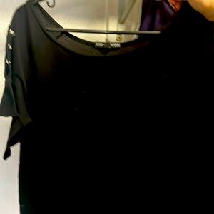 Open Shoulder Black Shirt🖤